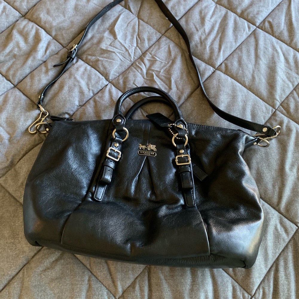 Black coach cross body